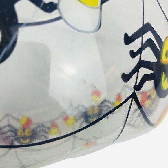 Vintage 1996 Pumpkin Hollow 11" Plastic Halloween Bowl Spiders Candy Corn Web - Picture 5 of 5